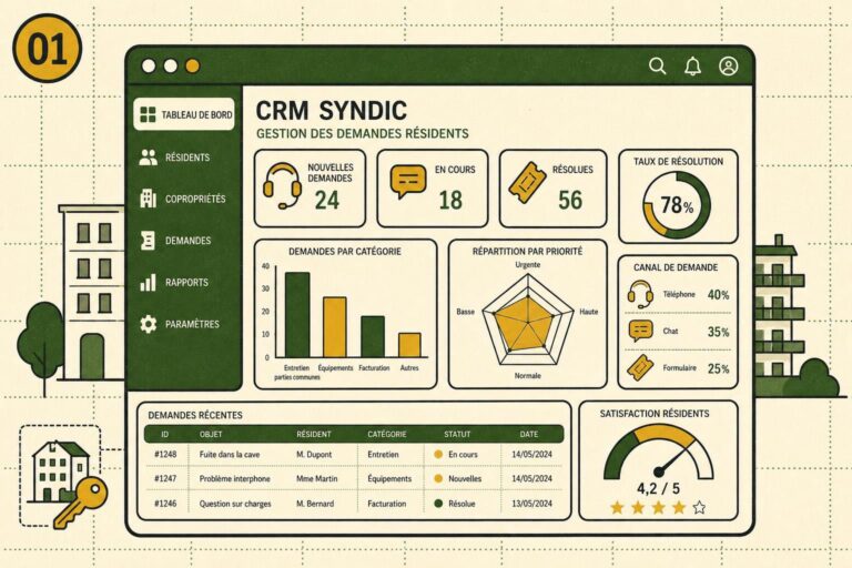 CRM syndic de copropriété : gérer les demandes résidents