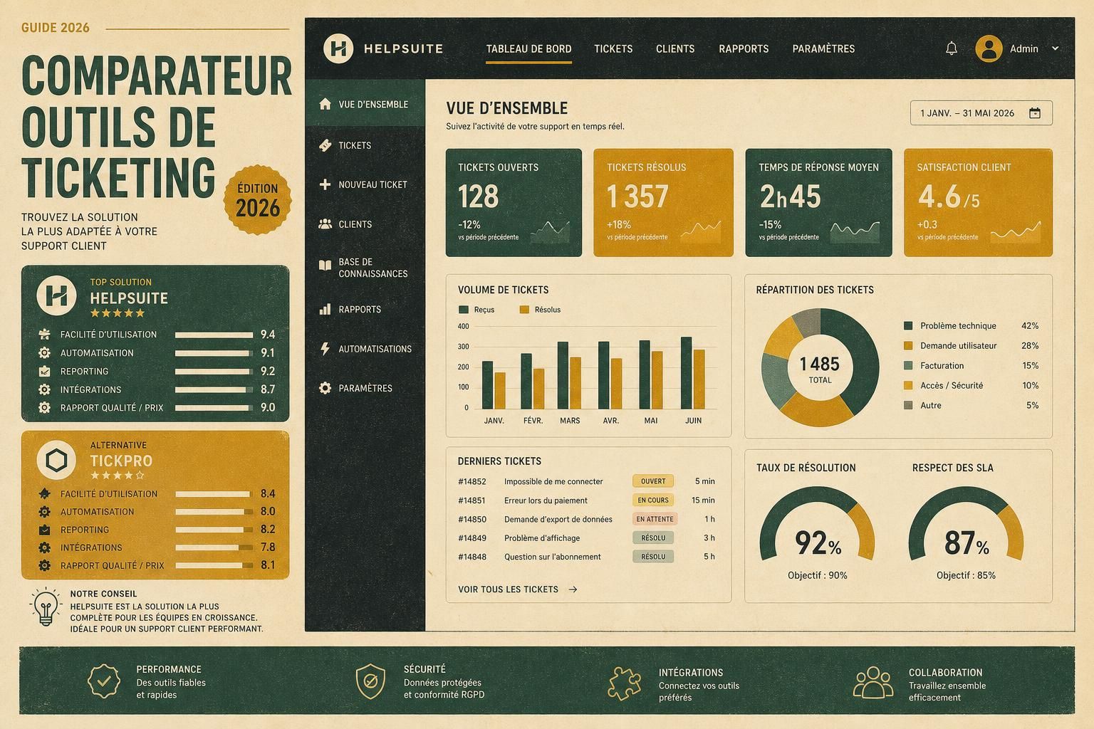 découvrez notre comparateur 2026 des outils de ticketing et trouvez la solution idéale pour une gestion efficace de vos demandes et support client.