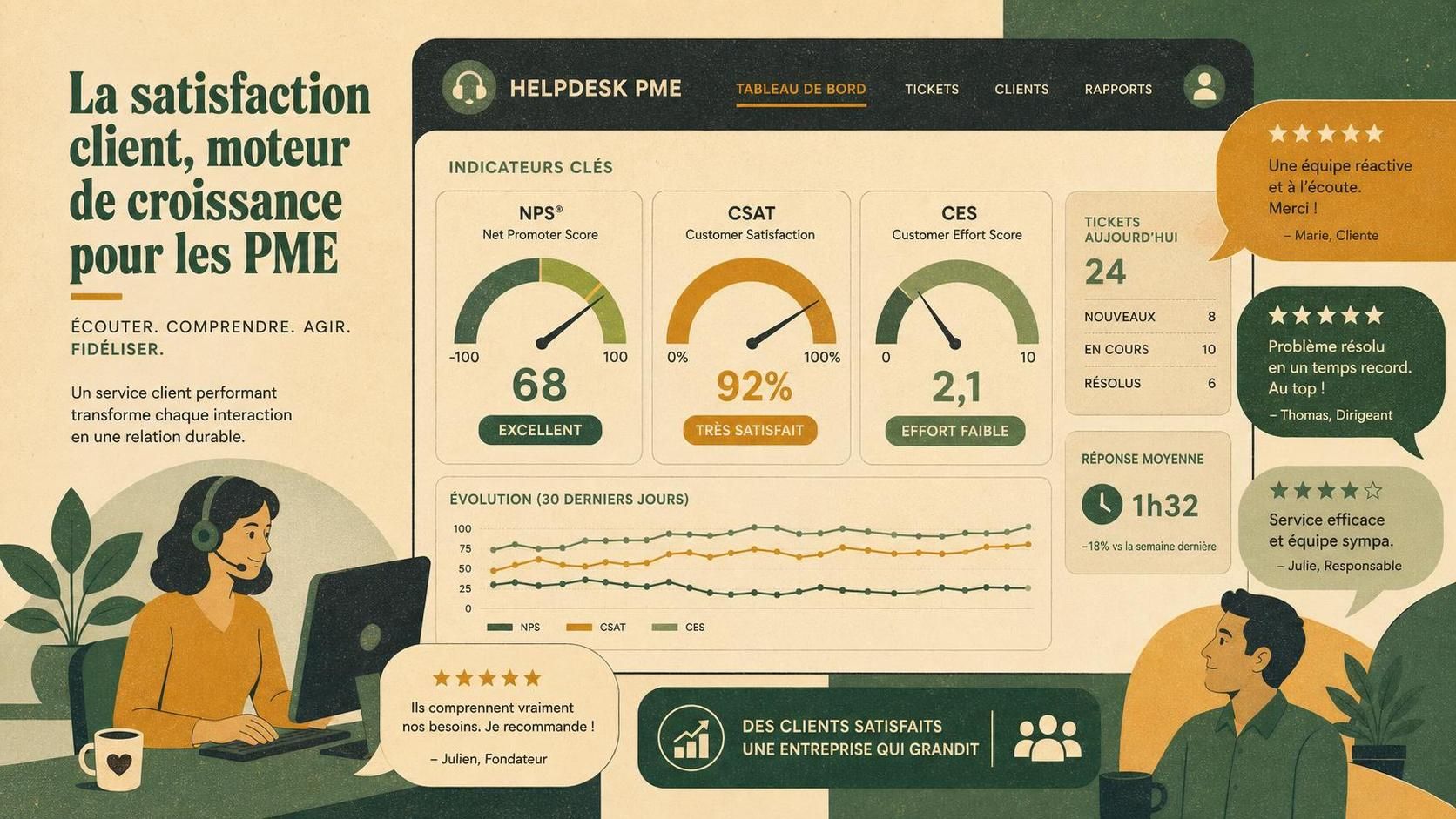 découvrez la définition de la satisfaction client et ses enjeux essentiels pour les pme afin d'améliorer la fidélisation et la croissance de votre entreprise.