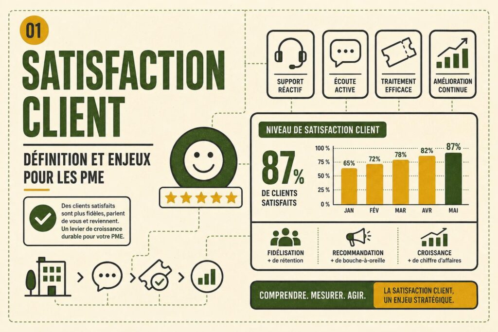 Satisfaction client : définition et enjeux pour les PME