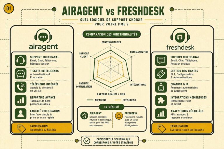 AirAgent vs Freshdesk : quelle solution choisir pour sa PME