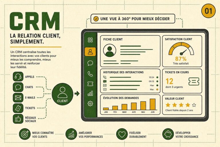 CRM c&rsquo;est quoi : explication simple pour les dirigeants