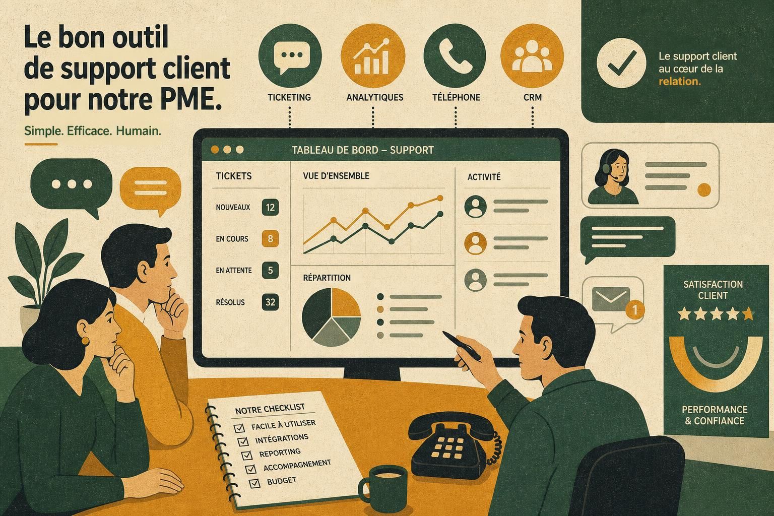 découvrez nos conseils pratiques pour choisir le logiciel de support client idéal adapté aux besoins spécifiques des pme et améliorer la satisfaction de vos clients.