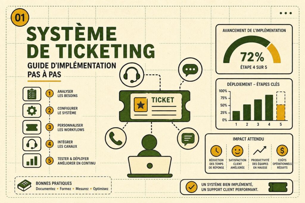 Système de ticketing : guide d&rsquo;implémentation pas à pas