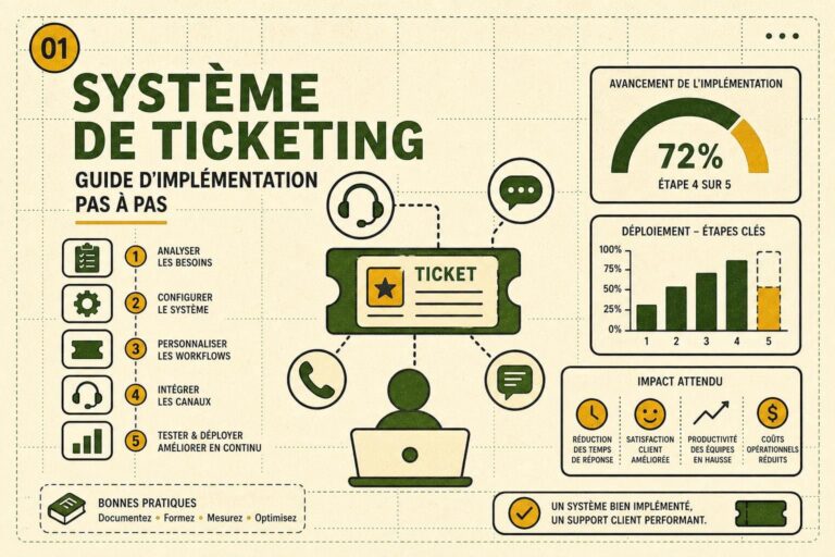 Système de ticketing : guide d&rsquo;implémentation pas à pas