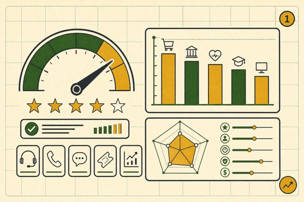 Taux de satisfaction client : calcul et benchmarks secteur