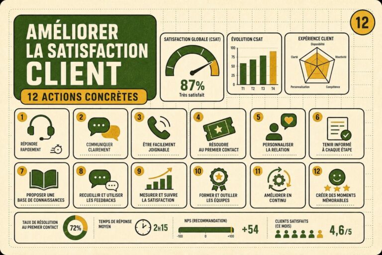 Améliorer la satisfaction client : 12 actions concrètes