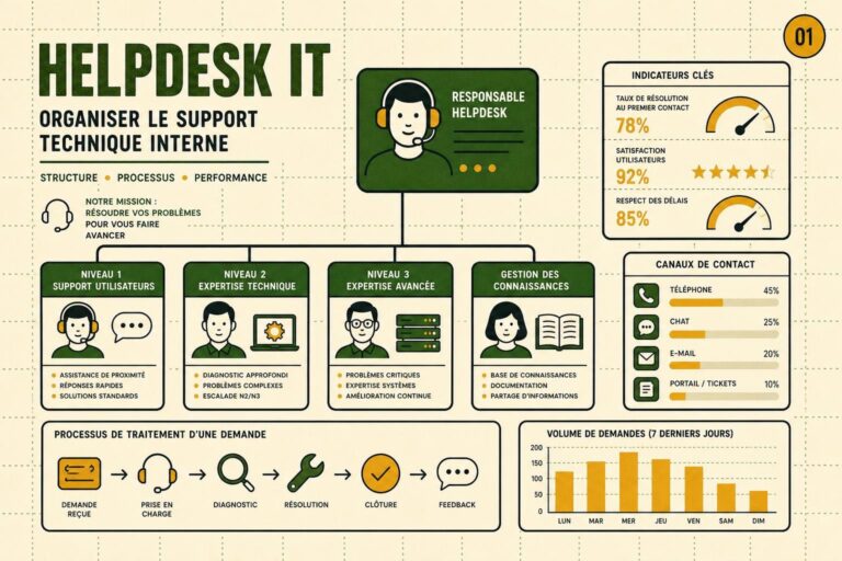 Helpdesk IT : organiser le support technique interne