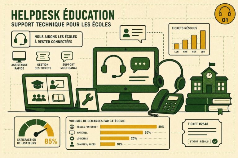 Helpdesk éducation : support technique pour les écoles