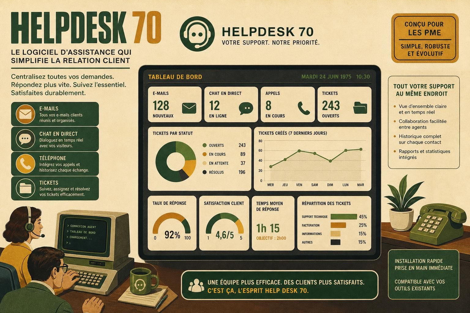 découvrez les fonctionnalités essentielles d'un logiciel helpdesk pour améliorer la gestion de votre support client et optimiser votre service après-vente.