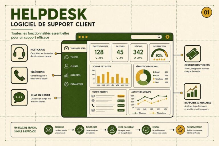 Logiciel helpdesk : les fonctionnalités essentielles