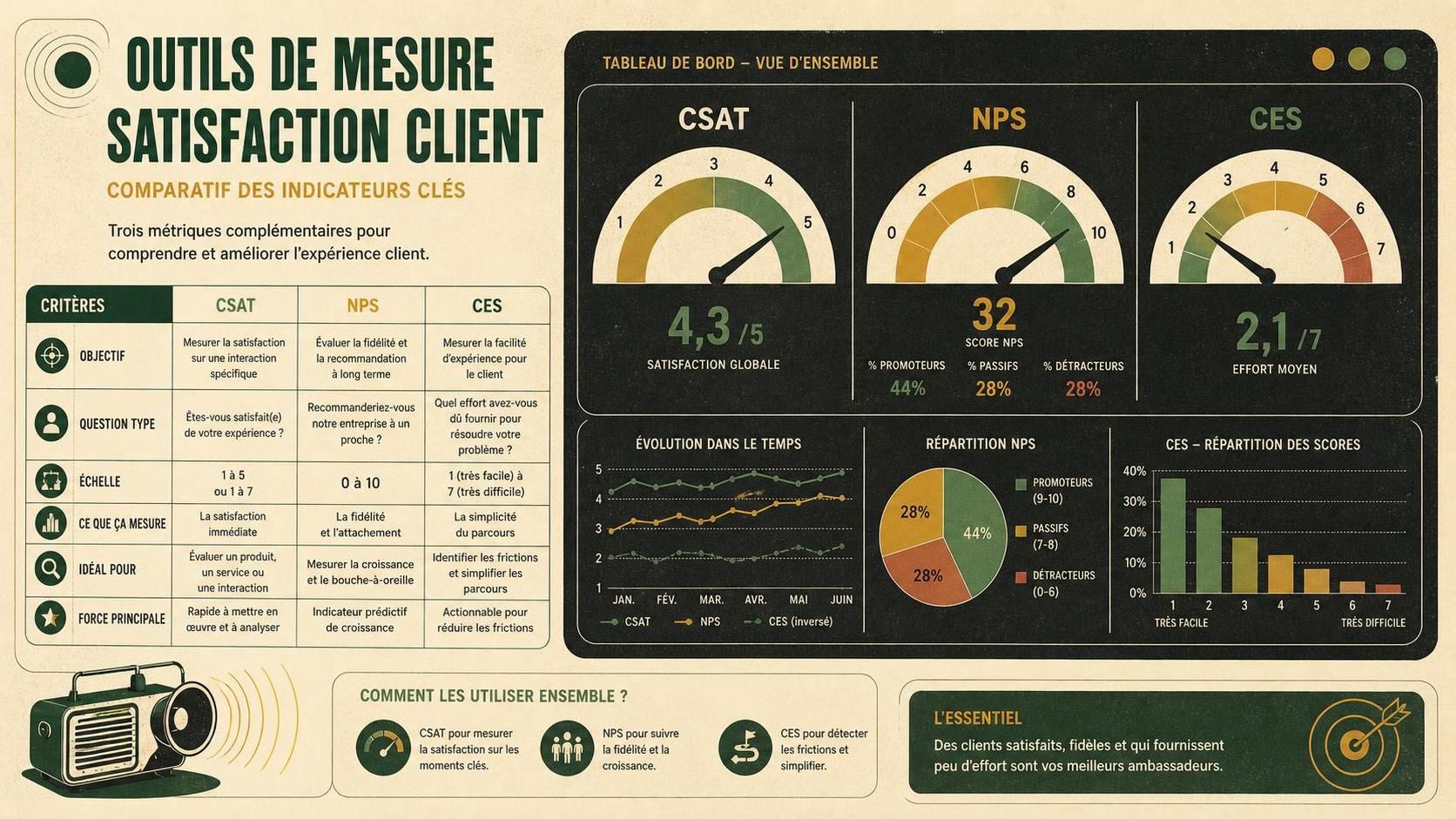 découvrez notre comparatif des meilleures solutions d'outils de mesure de satisfaction client pour choisir celle qui optimisera l'expérience utilisateur et fidélisera vos clients.