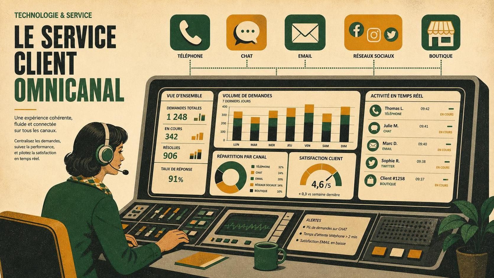 découvrez pourquoi une solution de service client omnicanal est essentielle pour améliorer l'expérience client, fidéliser et optimiser la gestion des interactions à travers plusieurs canaux.