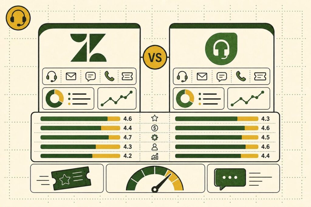 Zendesk vs Freshdesk : quel helpdesk choisir en 2026