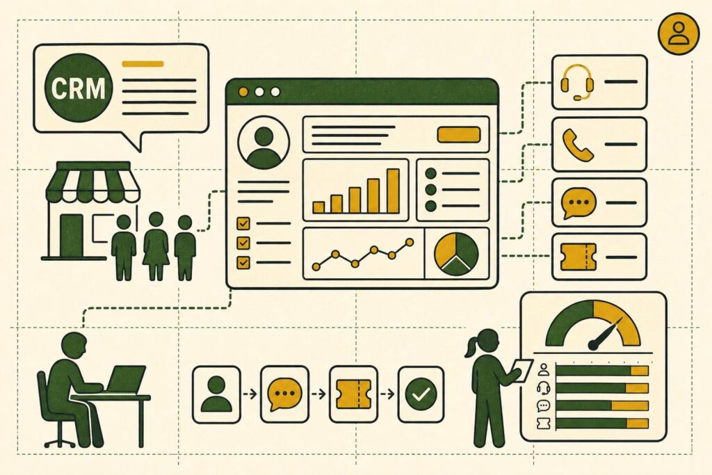 CRM définition exemple : cas concrets d&rsquo;utilisation en PME