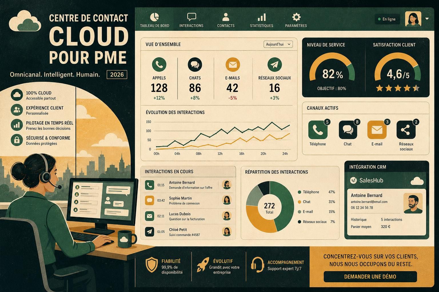 découvrez les avantages du centre de contact cloud pour les pme en 2026 : flexibilité, réduction des coûts et amélioration de la relation client grâce aux technologies innovantes.