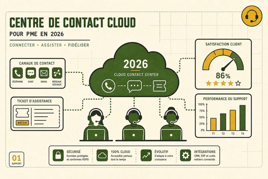 Centre de contact cloud : avantages pour les PME en 2026