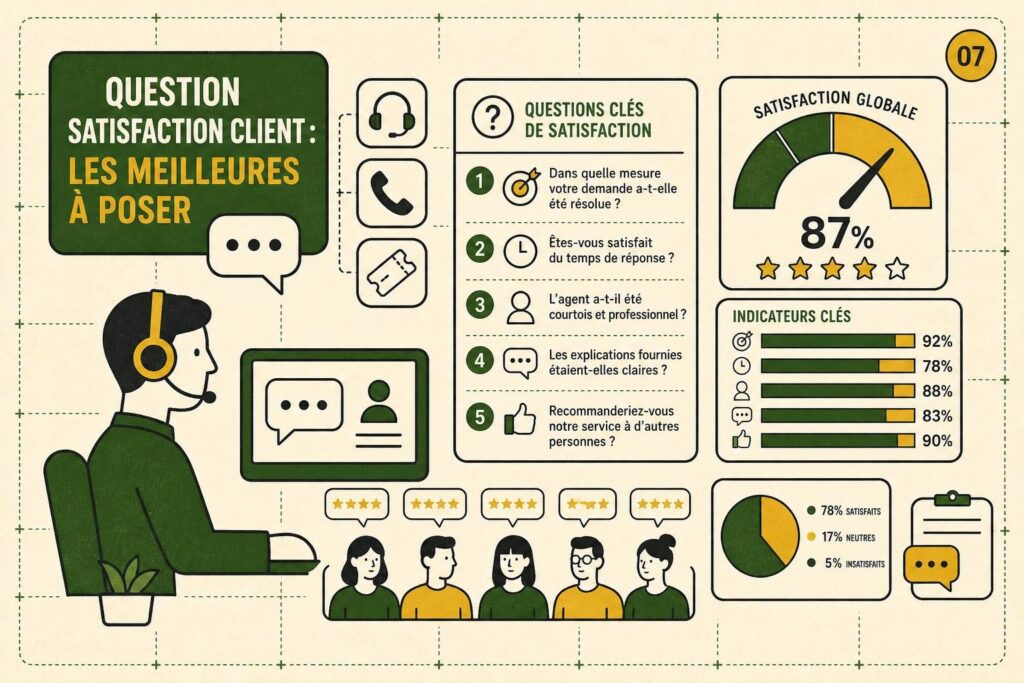 Question satisfaction client : les meilleures à poser